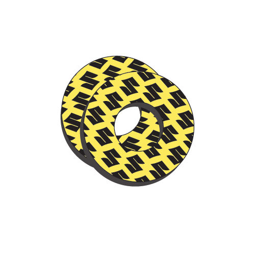 Factory Effex Grip Donuts Suzuki 'S' Yellow Red 08-67400