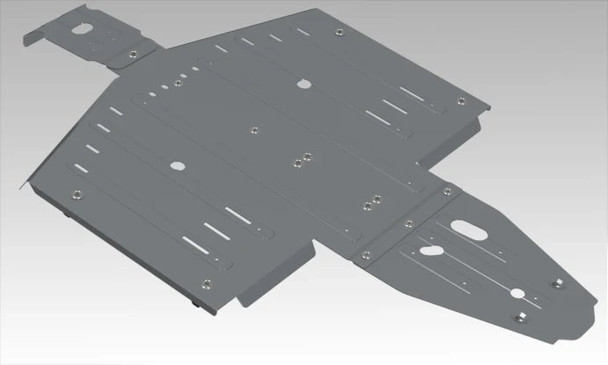 Rival Central Skid Plate Alloy 2444.7474.1 for Polaris General 1000 XP 17-25