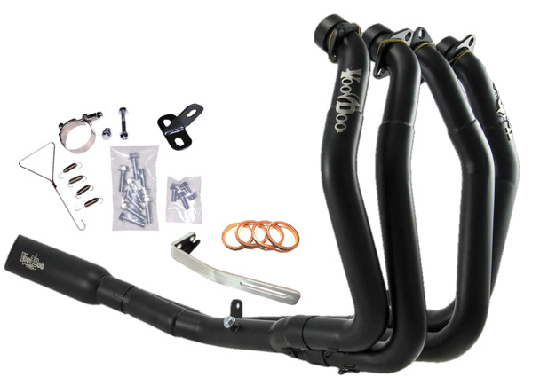 Voodoo Black Shorty 4-into-1 Full Exhaust System VEFSBUSAM2B for Hayabusa 22-25