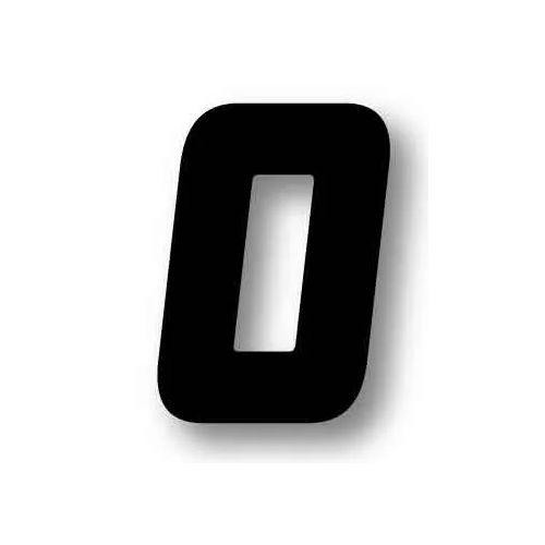 Factory Effex 3pk Racer Digits 5.5in #0 Numbers Black 09-10030