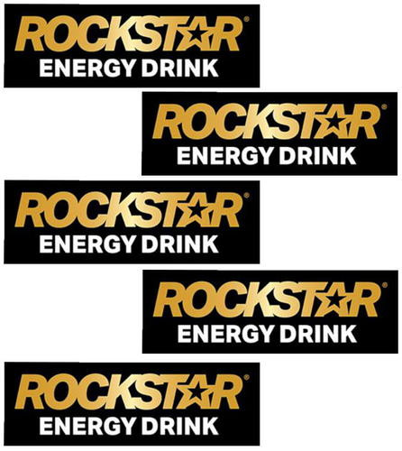 Factory Effex 5pk Rockstar Text Stickers 28-90002
