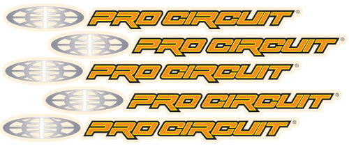 Factory Effex 5pk Pro-Circuit Stickers 04-2694