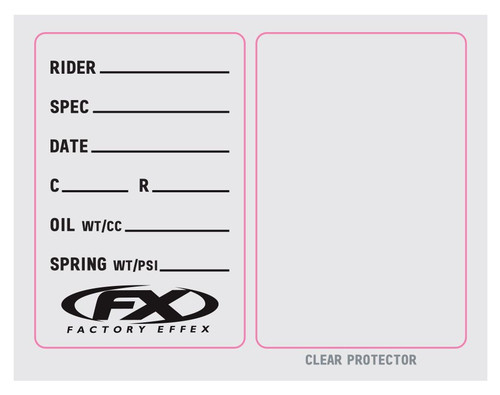 Factory Effex 3pk FX Suspension Spec Sticker 06-90021