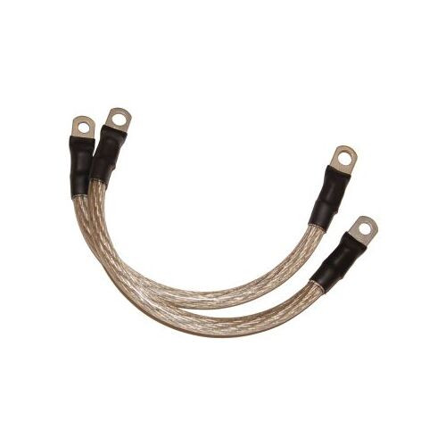 Clear 15" Battery Cables 1/4" and 5/16" Lugs Namz NBC-C15