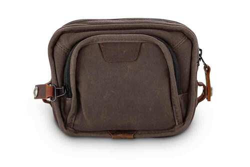 Handlebar Bag Waxed Canvas Dark Oak Burly Brand B15-1012D