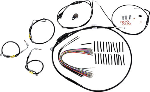 13" Ape Hanger Cable Kit With Cruise Control Black Burly Brand B30-1294