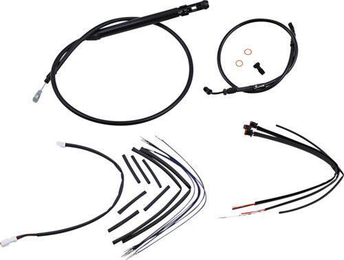 14" T-Bars Cable Kit ABS Black Burly Brand B30-1253