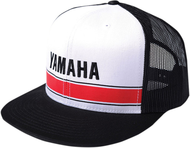 FX Yamaha Vintage Snapback Mesh Hat Black White 18-86300