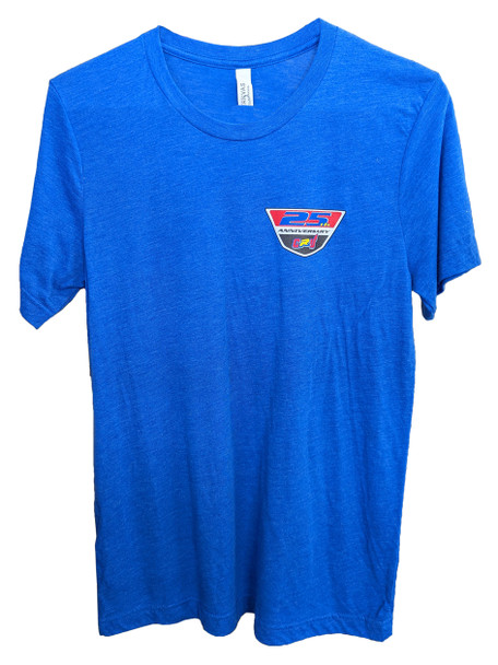 Cycles R Us 25th Anniversary Logo Blue Tee Shirt XX Large