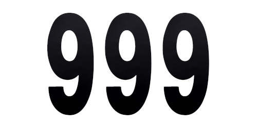 Factory Effex 3pk 6in Number 9 Stickers Black 02-4459