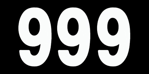 Factory Effex 3pk 7in Pro Number 9 Stickers White 02-4359