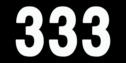 Factory Effex 3pk 7in Pro Number 3 Stickers White 02-4353