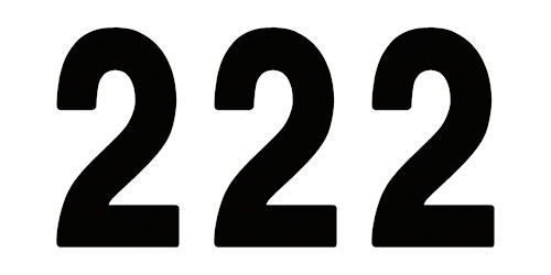 Factory Effex 3pk 7in Pro Number 2 Stickers Black 02-4342