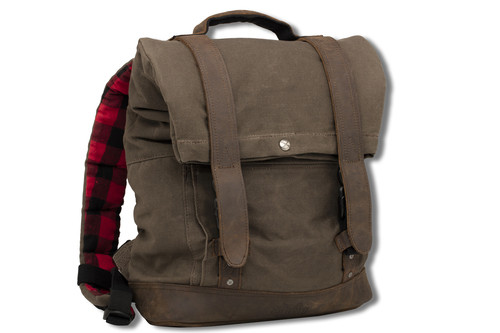 Roll Top Backpack Dark Oak Burly Brand B15-1020D