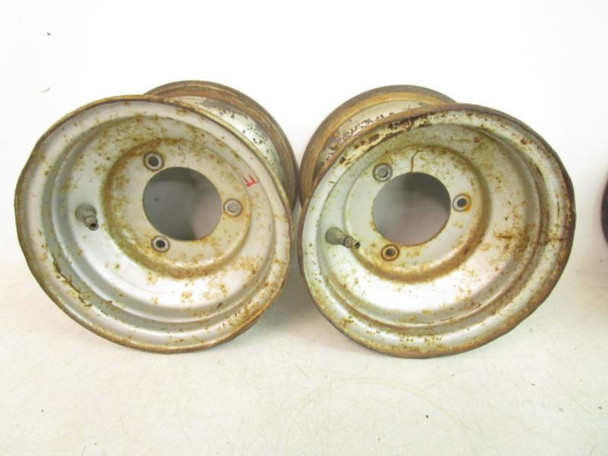 86 Yamaha YFM 80 Moto 4 Front Wheel Rims 3 Lug 7x5.5 55X-25180-01-35 1985-1986