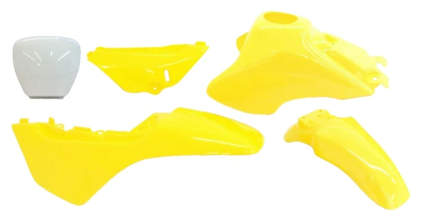 OEM Suzuki JR50 JR 50 Plastics Front Rear Fender Tank Cover Number Plate Yellow