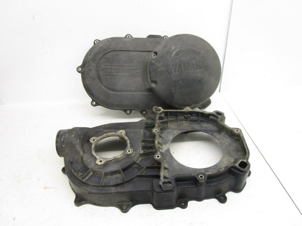 02 Yamaha YFM 660 Grizzly Inner Outer Clutch Cover 5KM-15421-00-00 2002-2008