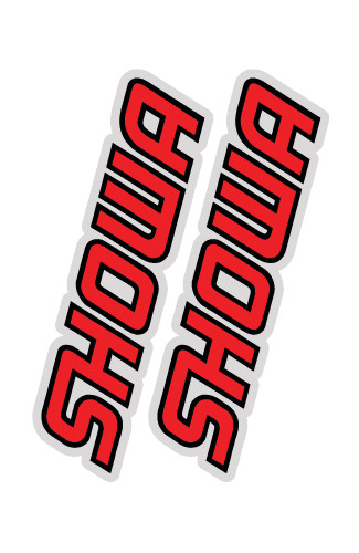 Factory Effex Showa Universal Fork Swingarm Stickers Flo Red 02-7049