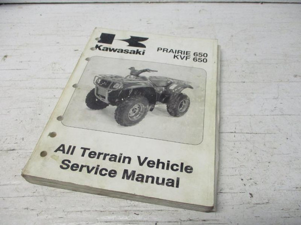 02 Kawasaki KVF 650 Prairie OEM Service Manual 99924-1261-01