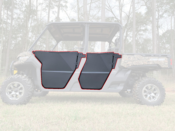 Rival Half Doors Front and Rear for Can Am 2017-25 Defender Max HD7 HD8 HD9 HD10