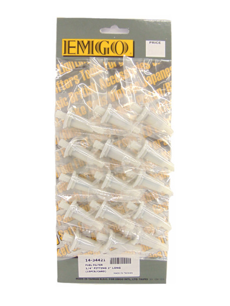Emgo 1/4" Fuel Filter Qty 15 fits Honda 96-up XR 400 XR400 00-up XR 650R XR650R