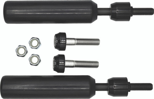 Black Aluminum Delrin Shock Mount Sliders Santoro Fabworx SF50001