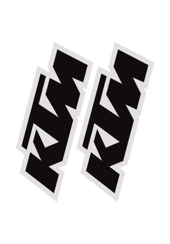 Factory Effex KTM Universal Fork Swingarm Stickers Black 19-44500
