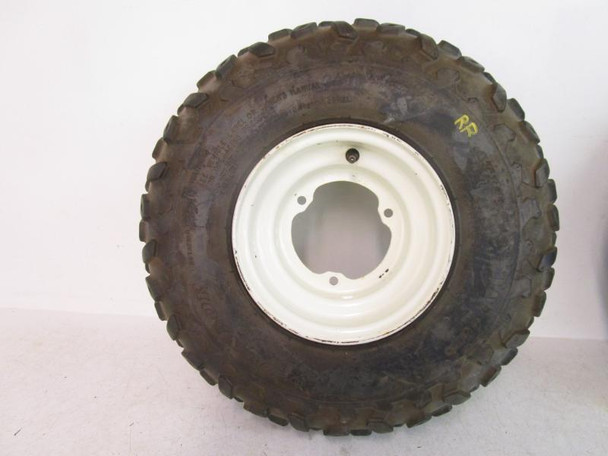 01 Suzuki LT80 OEM Rear Right Wheel and Dunlop Tire 55310-40B00-14L 1990-2006