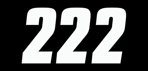 Factory Effex 3pk 7in Factory Number 2 Stickers White 08-90092