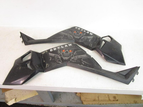07 Polaris Outlaw 525 IRS Left Right Side Cover Panels 5436140-070 2007