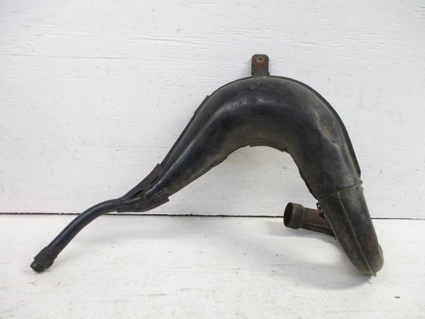 82 Yamaha YZ 125 Exhaust Pipe Expansion Chamber 5X4-14610-01-00 1982