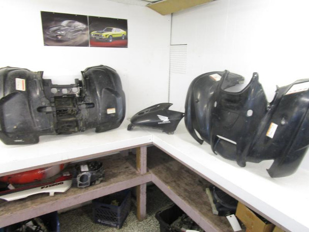 08 Honda TRX 420 FM Rancher Front Rear Fenders Black 61105-HP5-A10ZB 2007-2013