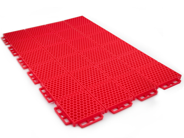 Caliber 24pc 27sf Red ProTech Smooth Flooring Tiles 13612-2