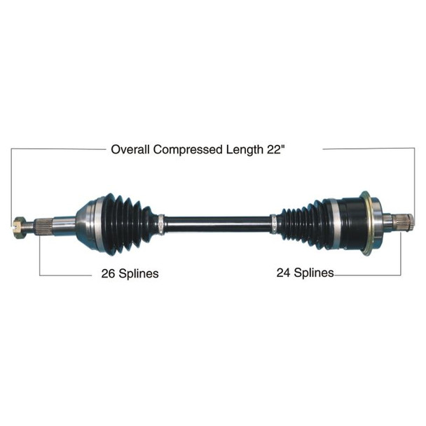 Tytaneum Rear Left HD CV Axle 813-0237