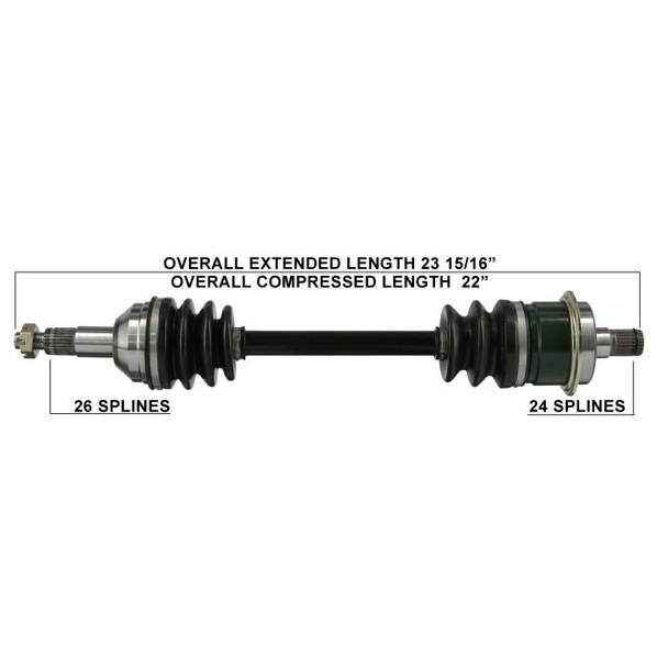 Tytaneum Rear Left CV Axle 813-0026