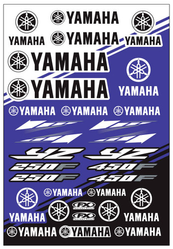 Factory Effex Yamaha YZ Sticker Sheet 22-68230