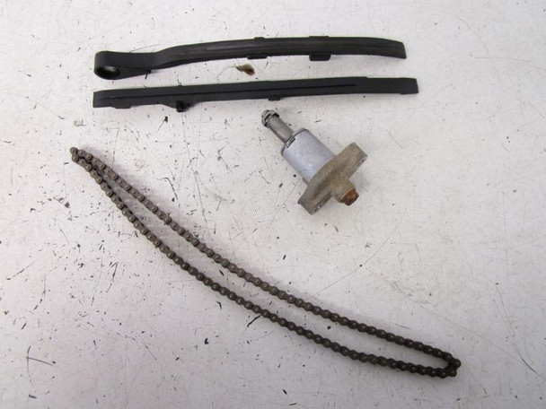 87 Honda TRX 125 Fourtrax Cam Tensioner Guides and chain 14550-HB6-000 1987-1988