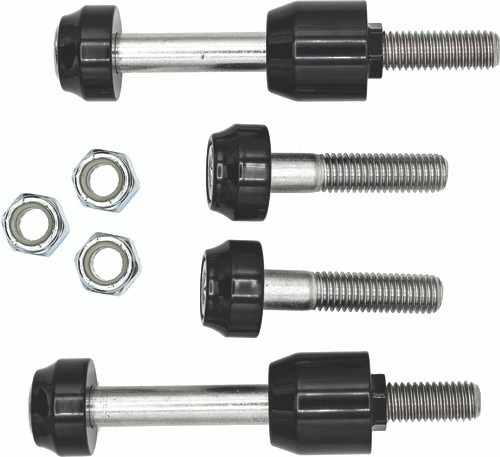 Black Stainless Steel Aluminum Way Kool Shock Mounts Santoro Fabworx SF40001
