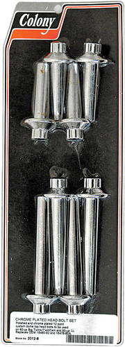 Chrome Headbolt Kit Colony 2012-8 replaces 16480-92,16478-85A