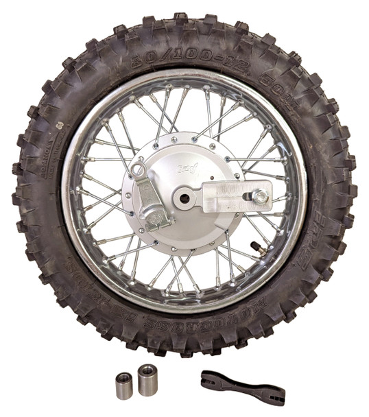 Complete Rear Rim Wheel Brake Sprocket Tire for 2002-09 Kawasaki KLX 110 KLX110