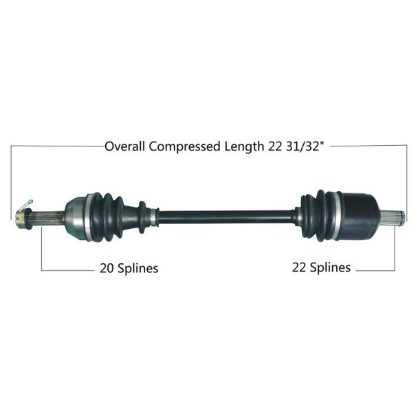 Tytaneum Front Left Right CV Axle 813-0166