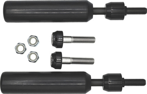Black Aluminum Delrin Shock Mount Sliders Santoro Fabworx SF50001