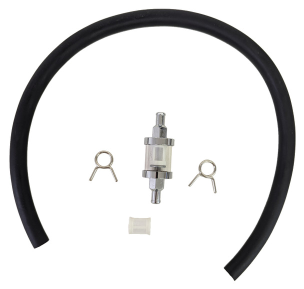 EMGO Inline 5/16 FuelFilter Glass Line for Honda CBR1000 CH250 Elite CN250 Helix