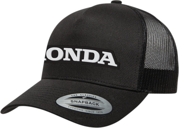 FX Honda Core Snapback Mesh Curved-Bill Hat Black 25-86302