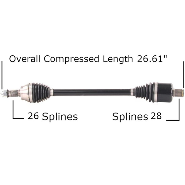 Tytaneum Front Left Right HD CV Axle POL-6096HD