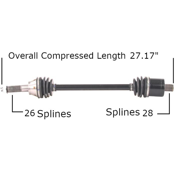 Tytaneum Rear Left Right CV Axle POL-7095