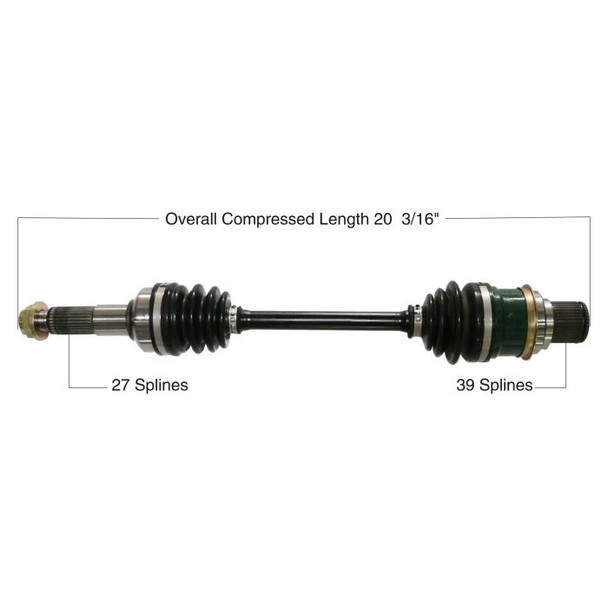 Tytaneum Rear Left Right CV Axle for Kodiak Grizzly 450 4x4 05-07 Grizzly 400 07