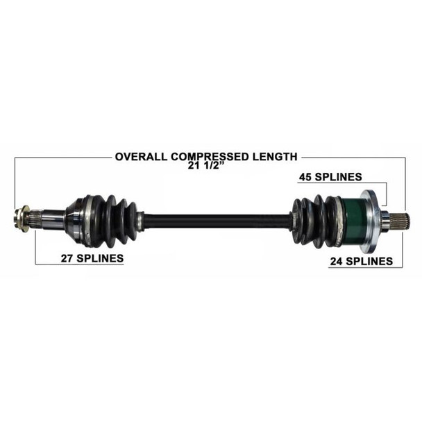 Tytaneum Front Left CV Axle 813-0006