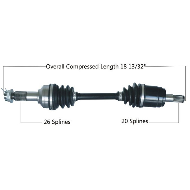 Tytaneum Front Left CV Axle 813-0080