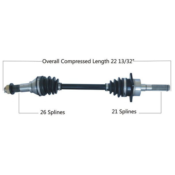 Tytaneum Front Right CV Axle 813-0039
